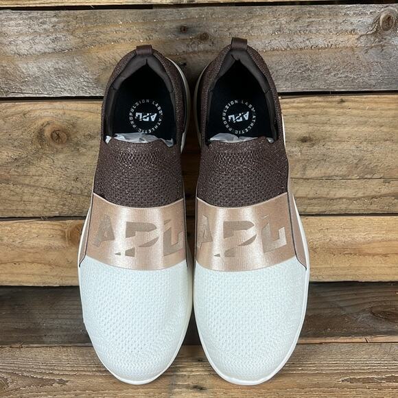 APL Men's Techloom Bliss Sneakers - Metallic Chocolate/Almond/Ivory - 13 - NIB - Picture 5 of 8